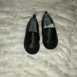 Black loafers